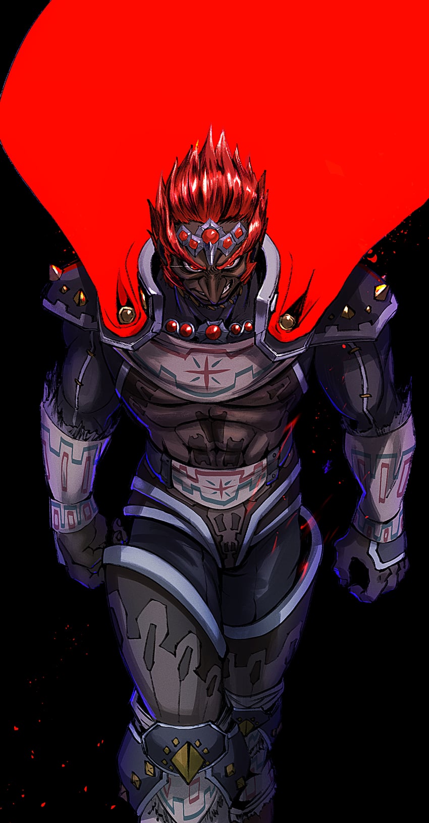 ganondorf (the legend of zelda and 1 more) drawn by yuuri_(fukuroudou)