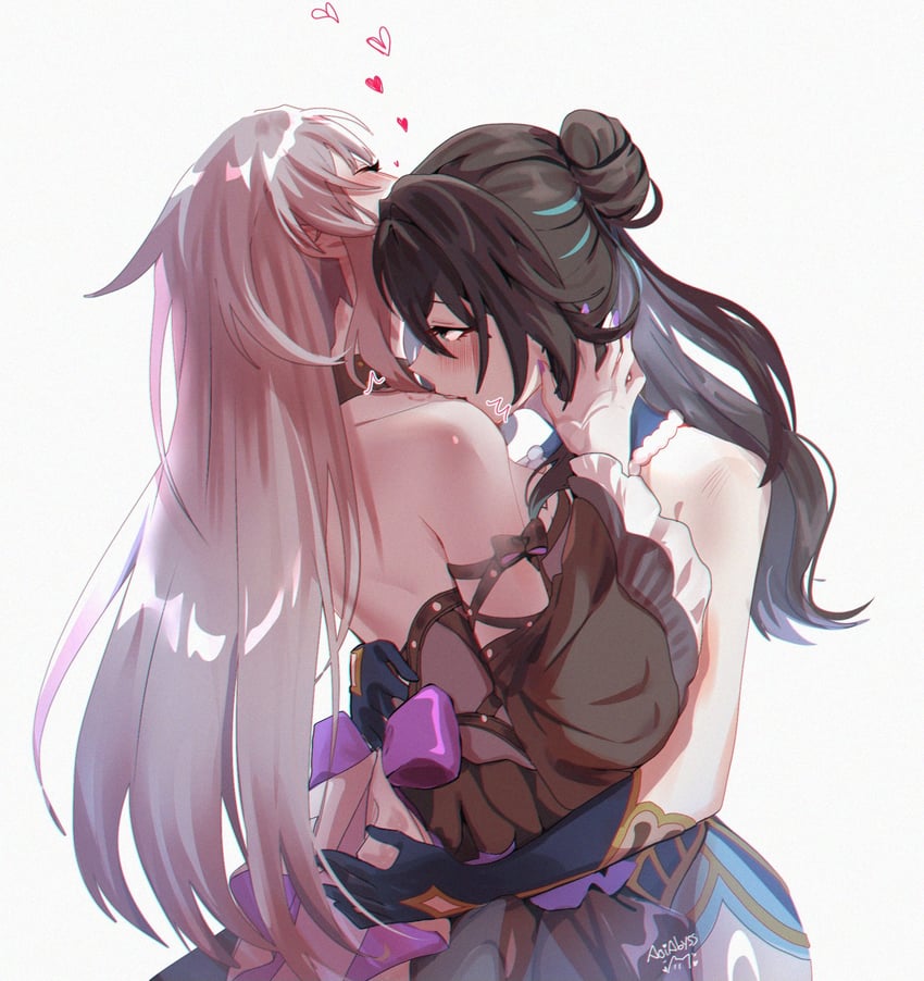 herta, the herta, and ruan mei (honkai and 1 more) drawn by aoiabyss