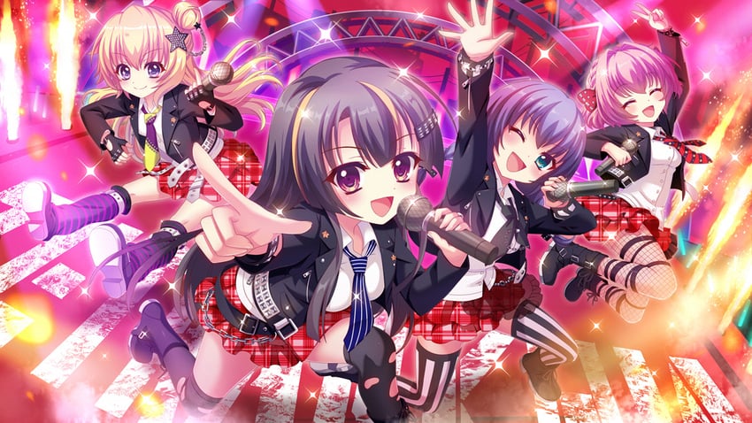 hiiragi kae, hasegawa mii, honjou kasumi, ichikishima mizuha, nishidate haku, and 3 more (re:stage!) drawn by izumi_tsubasu