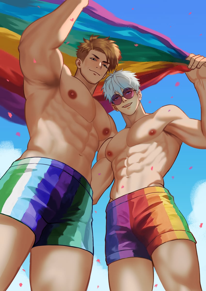 gojou satoru and nanami kento (jujutsu kaisen) drawn by tosakintran