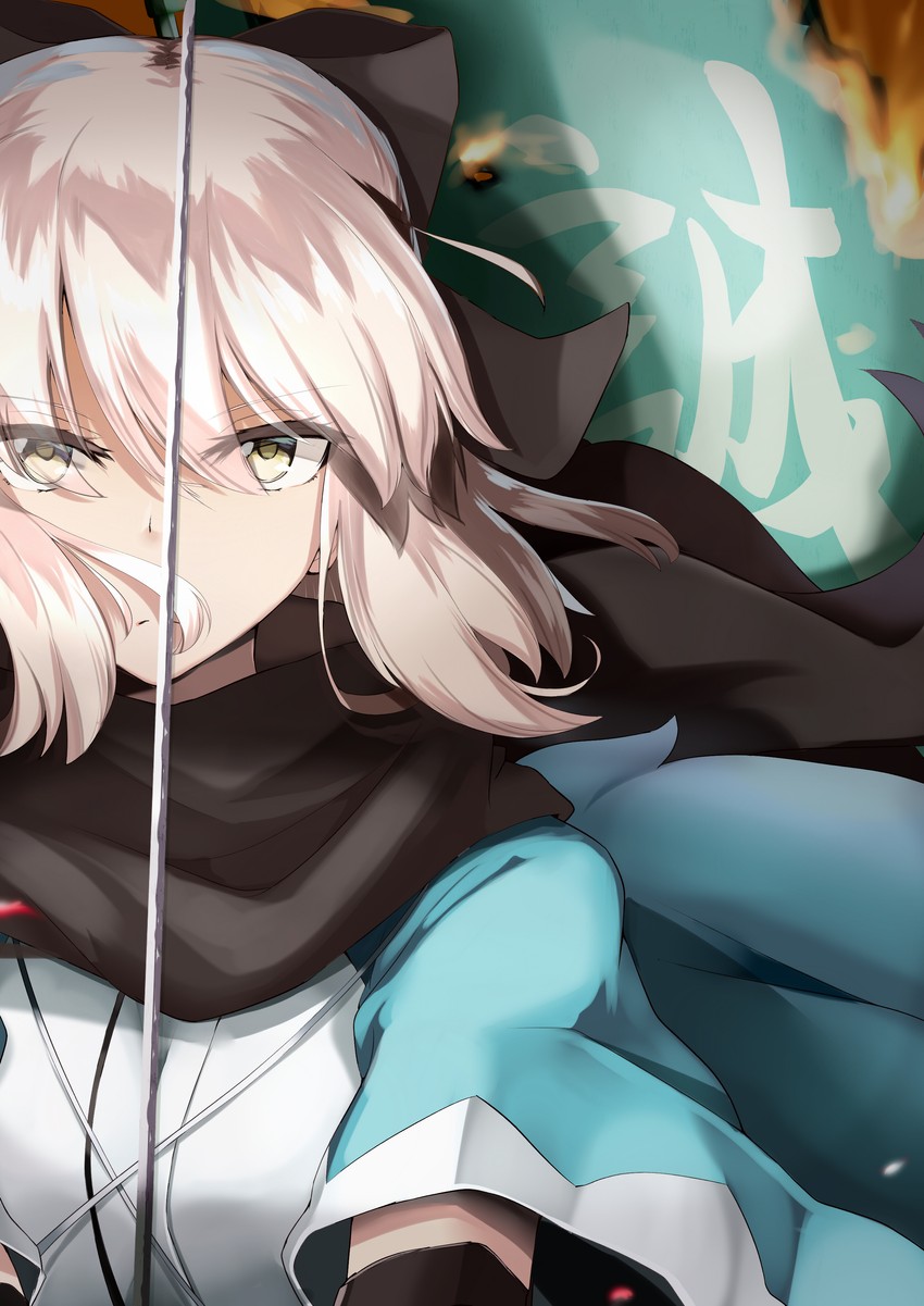 okita souji (fate and 2 more) drawn by ninoude_(ninoude44)