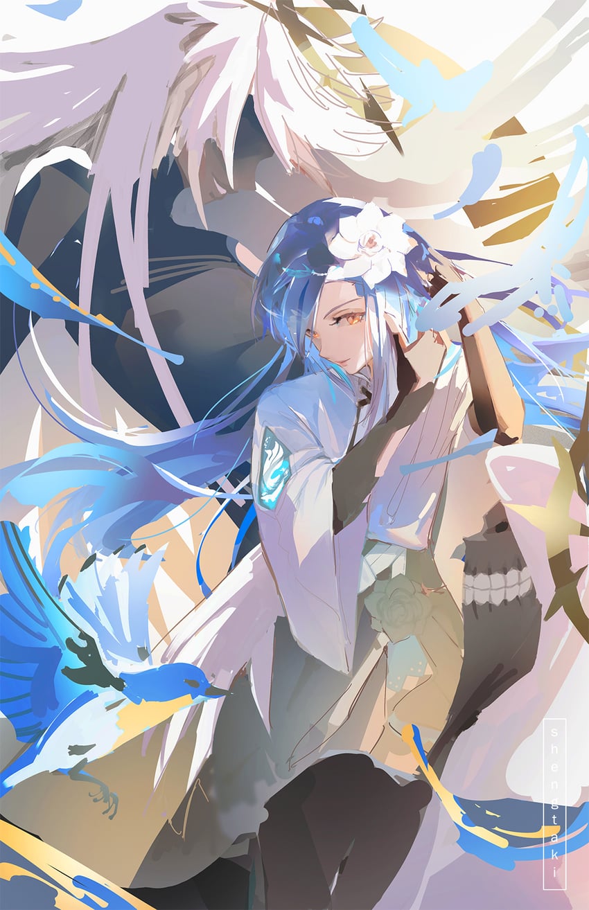 dizzy, necro, undine, and queen dizzy (guilty gear and 1 more) drawn by shengtaki