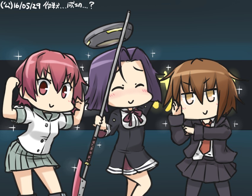 tatsuta, kinu, and wakaba (kantai collection) drawn by hamu_koutarou