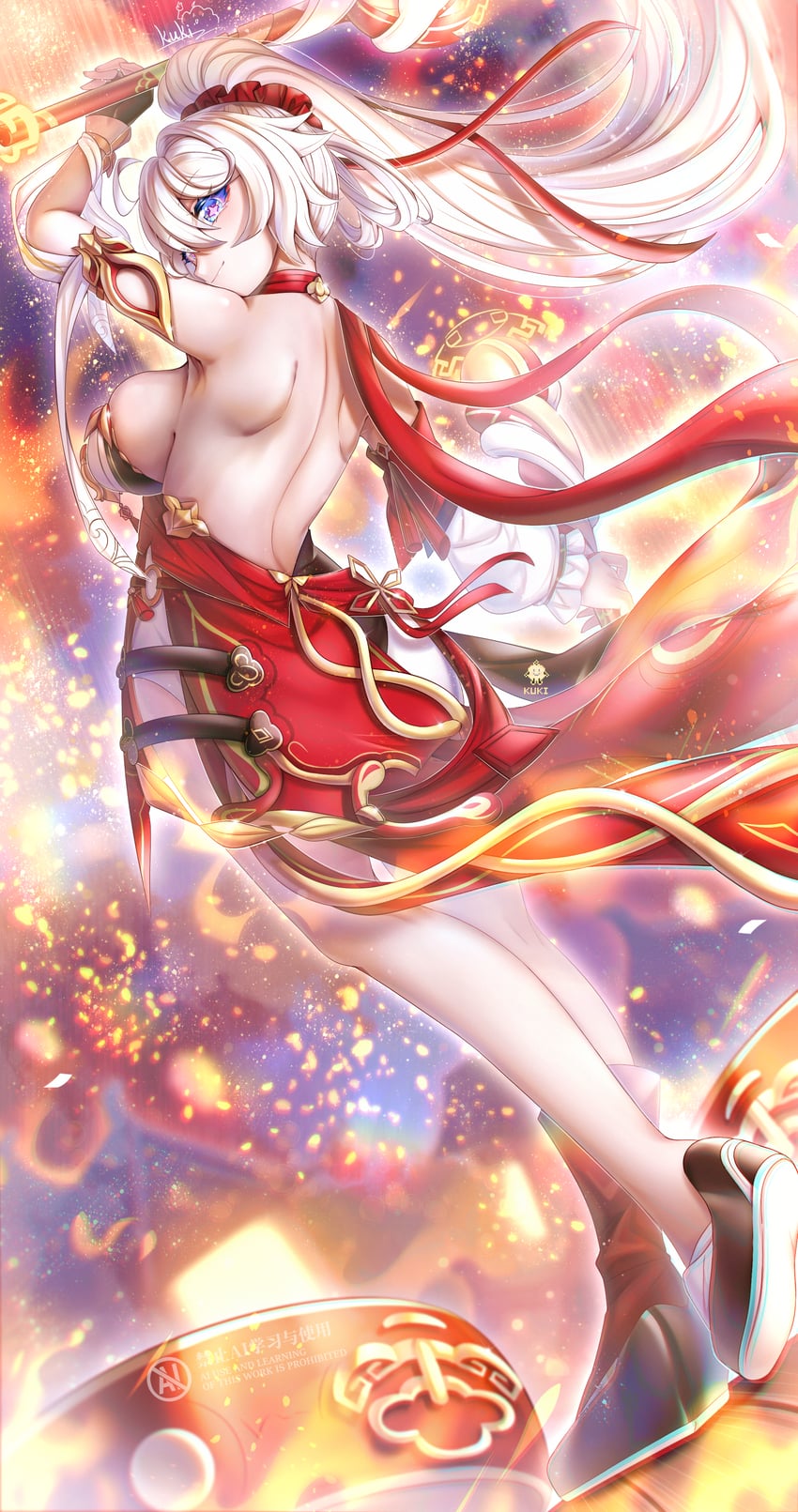 kiana kaslana (honkai and 1 more) drawn by cutescookie