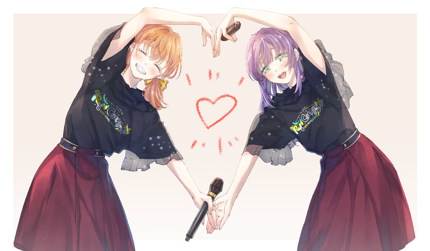 hinoshita kaho and otomune kozue (love live! and 1 more) drawn by mikagami_suzuha