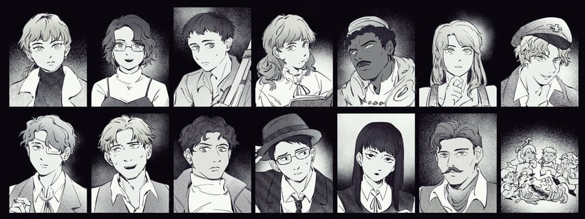 marina, levi, daan, karin, abella, and 8 more (fear & hunger and 1 more) drawn by min90084
