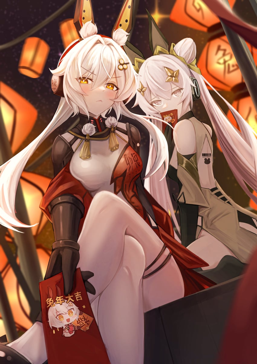 karenina, teddy: decryptor, karenina: scire, and teddy (punishing: gray raven) drawn by panluo