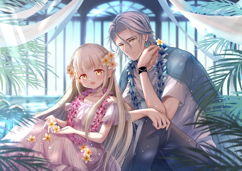 loussier ellerensia and ashley dina (shironeko project) drawn by naruse_hizuki