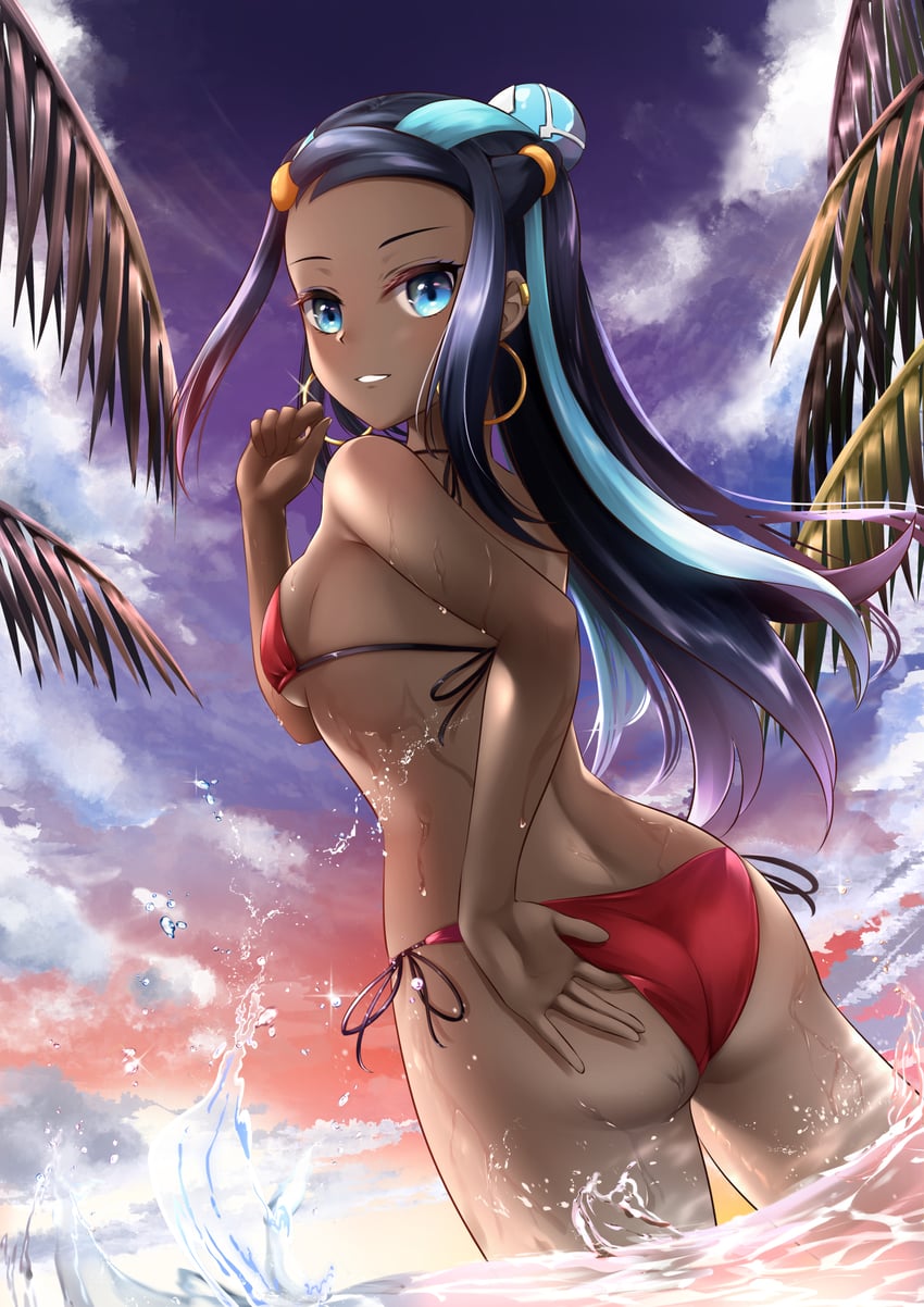 nessa (pokemon and 1 more) drawn by c.u.wa
