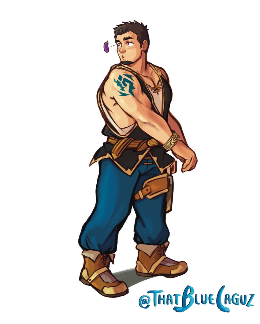 protagonist (crave saga) drawn by thatbluelaguz