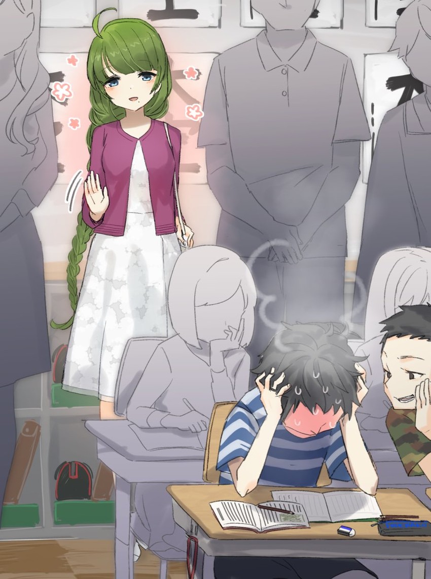 yuugumo (original and 2 more) drawn by yamashichi_(mtseven)