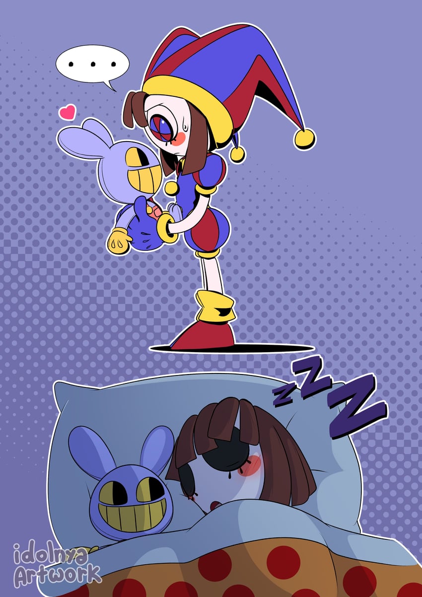 pomni and jax (the amazing digital circus) drawn by idolnya