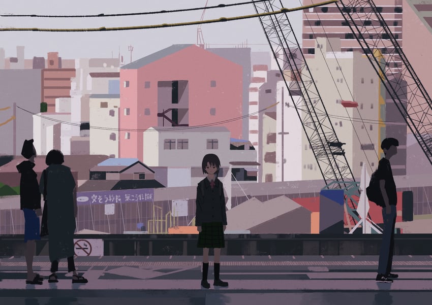 iwakura lain (serial experiments lain) drawn by sakutaro_(39ar_39ca)