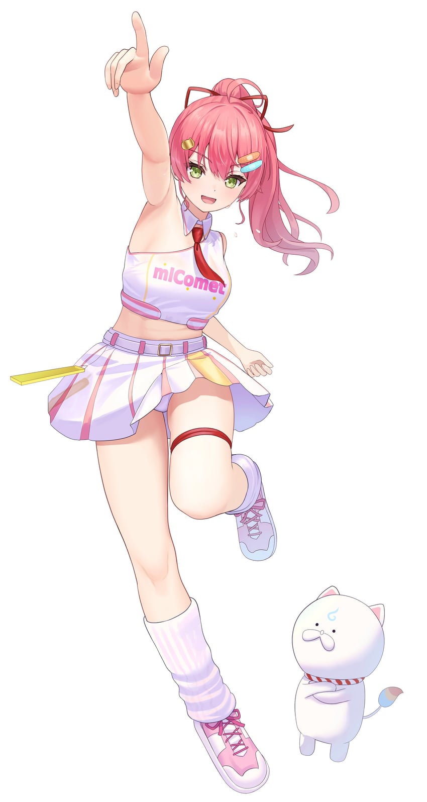 sakura miko and 35p (hololive) drawn by asakura_(asa_t77)