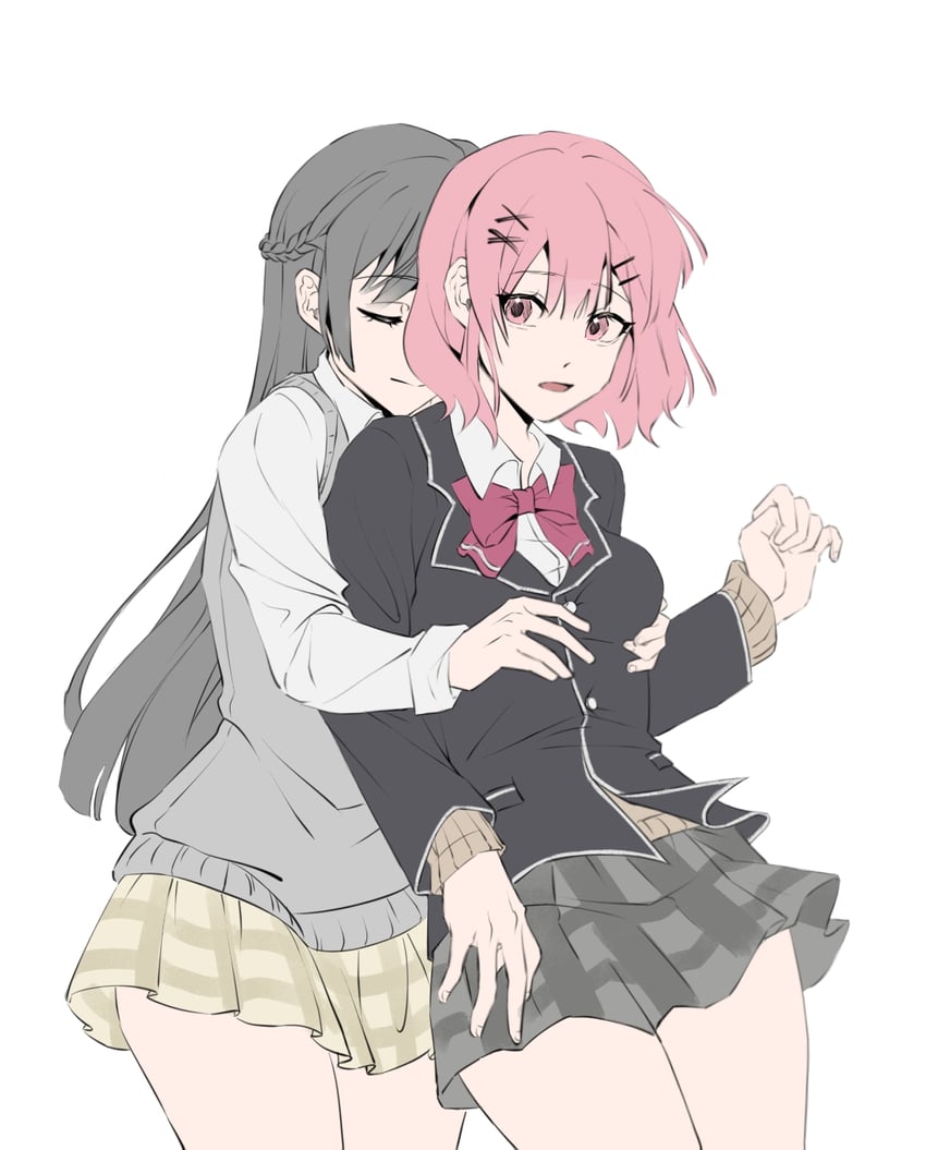 amaori renako and koto satsuki (watashi ga koibito ni nareru wake naijan murimuri!)