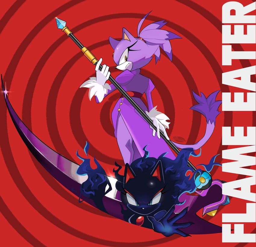 blaze the cat (sonic and 1 more) drawn by shadsonline