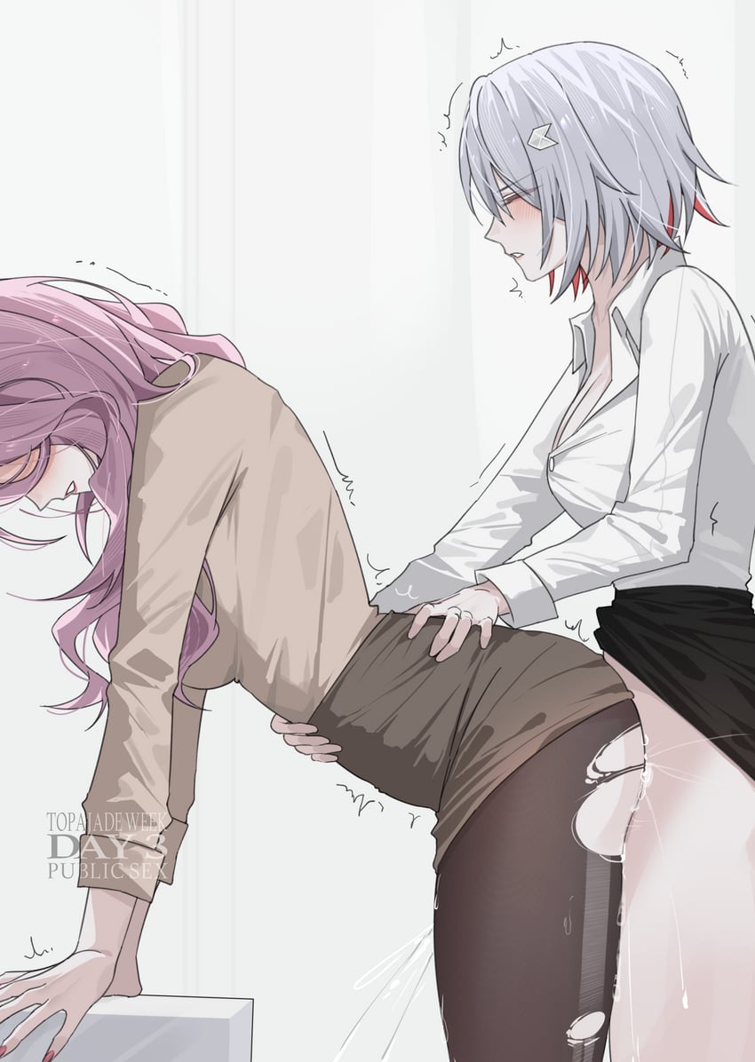 topaz and jade (honkai and 1 more) drawn by seol_(baconontheclock)
