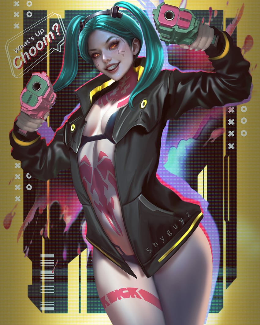rebecca (cyberpunk and 1 more) drawn by shyguyz