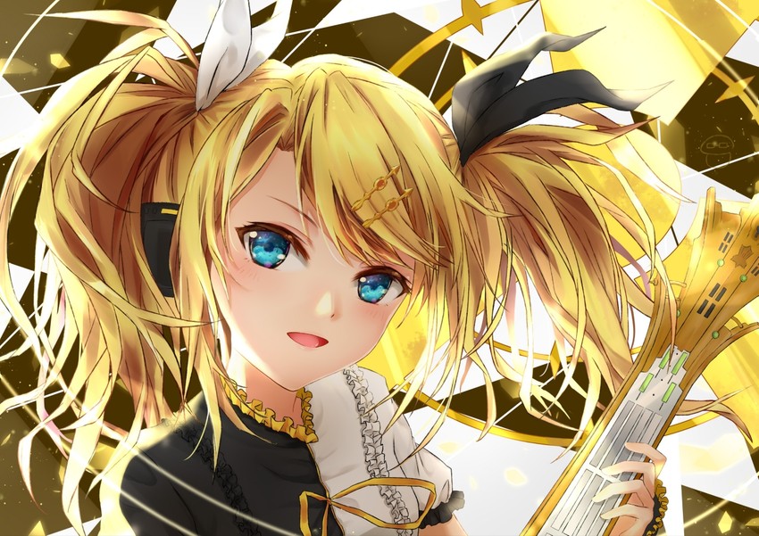 kagamine rin (vocaloid and 1 more) drawn by hei_kuang_jun