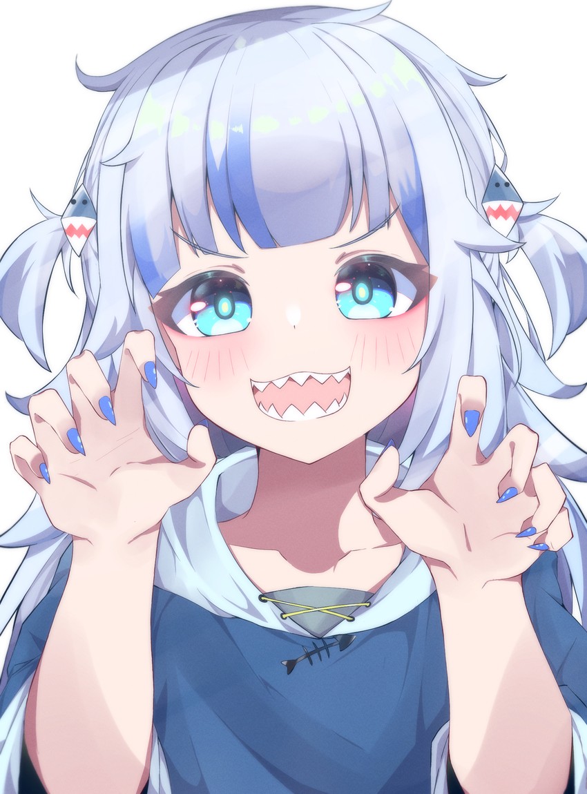 gawr gura (hololive and 1 more) drawn by amadeus_(amadeus0903)