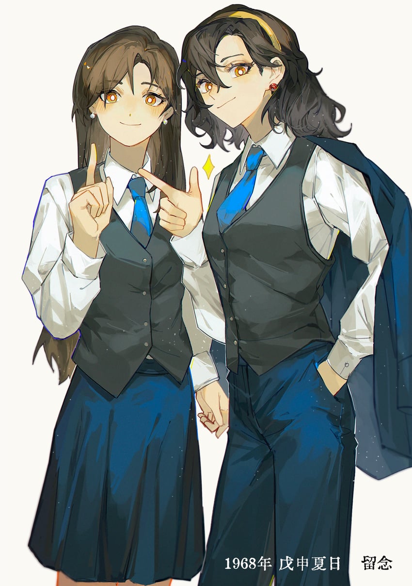 noire and he rijun (reverse:1999) drawn by xiao_lu