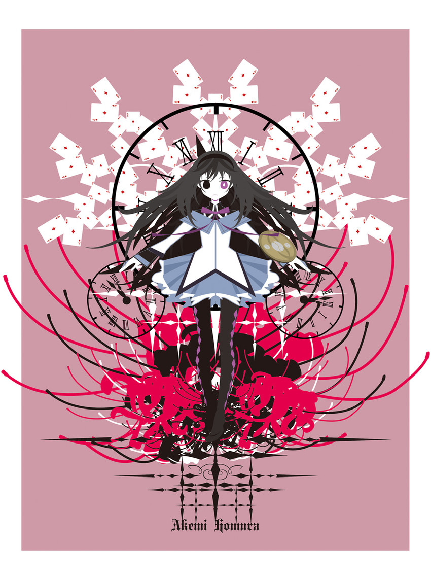 akemi homura (mahou shoujo madoka magica) drawn by meme_(artist)