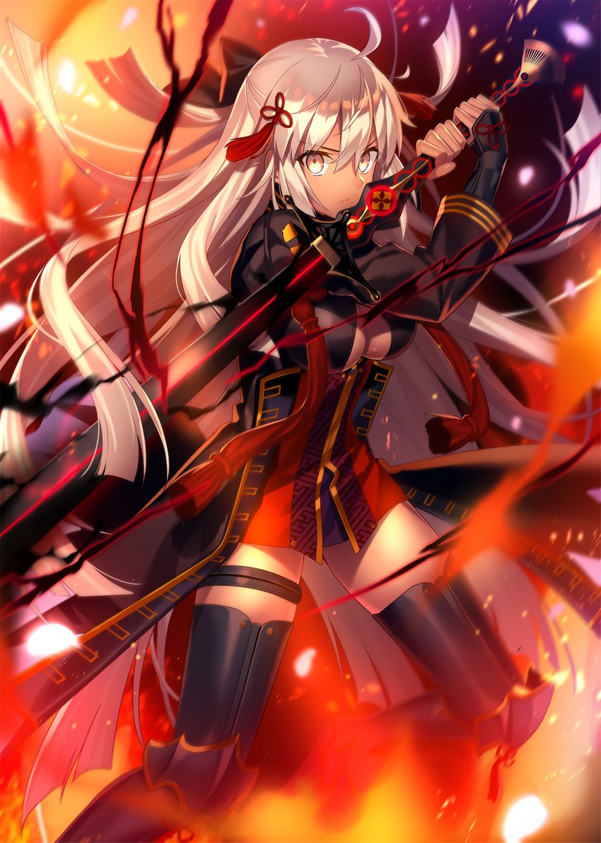okita souji and okita souji alter (fate and 2 more) drawn by fuyuki_(neigedhiver)