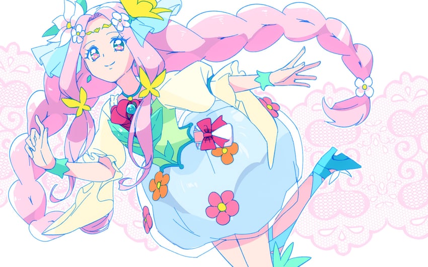 cure felice (precure and 1 more) drawn by buntatta