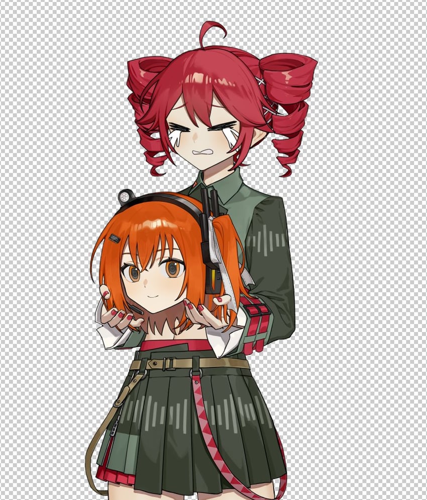 kasane teto and adachi rei (utau and 2 more) drawn by junlin_drake