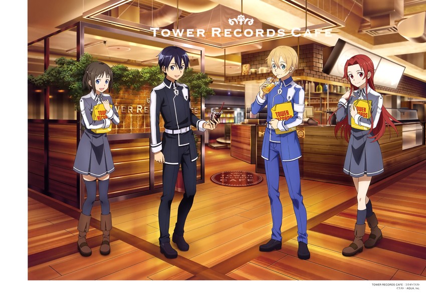 kirito, eugeo, ronye arabel, and tiese schtrinen (sword art online and 1 more)