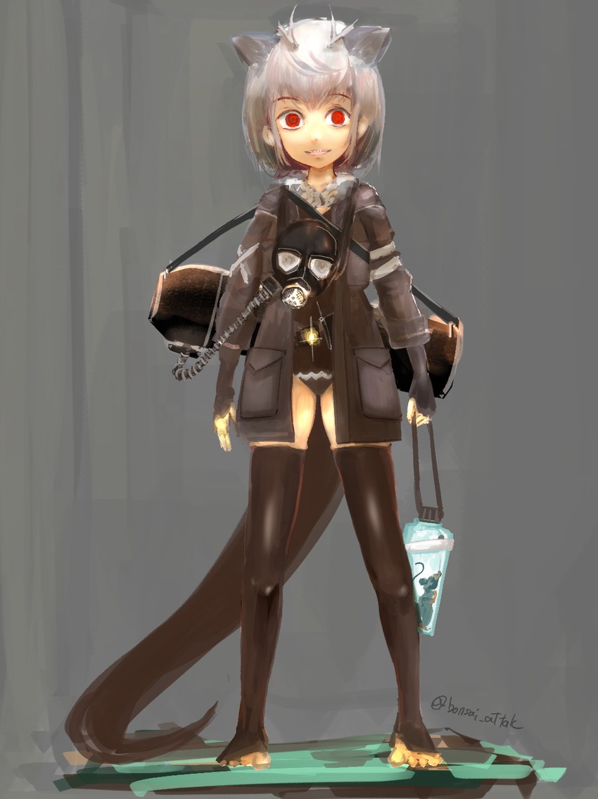 giant otter (kemono friends and 1 more) drawn by bonsai_attak