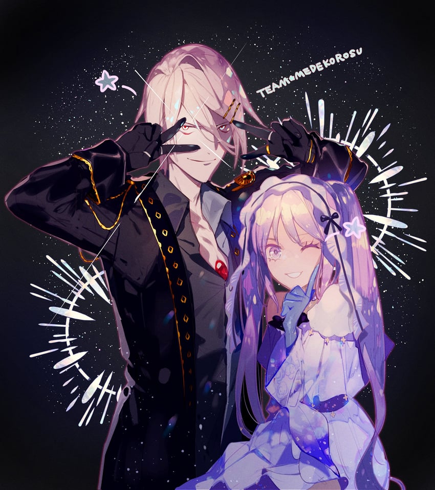 karna and euryale (fate and 1 more) drawn by semi_(p-poco)