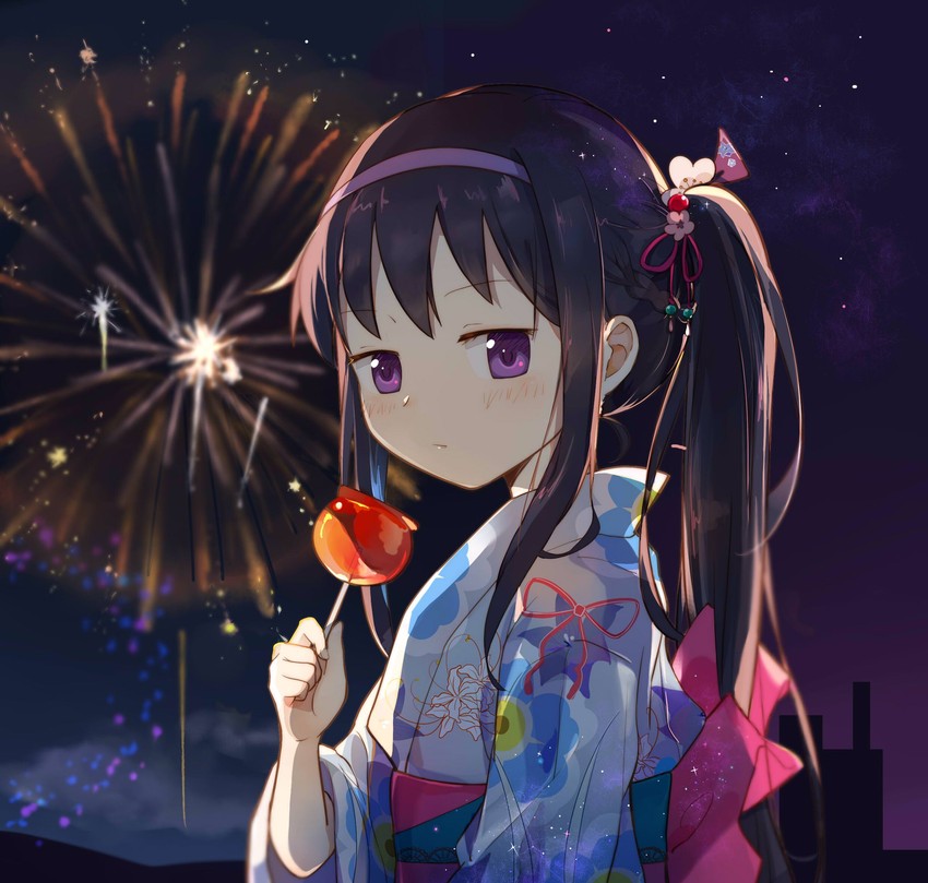 akemi homura (mahou shoujo madoka magica) drawn by siren_(jzy601306223)