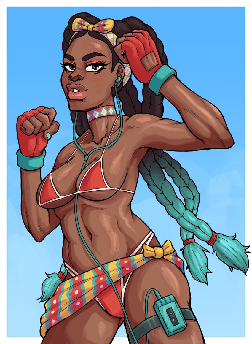 kimberly jackson (street fighter and 1 more) drawn by pizzapiggy