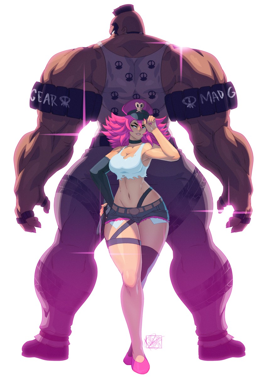 poison and abigail (street fighter and 1 more) drawn by tovio_rogers