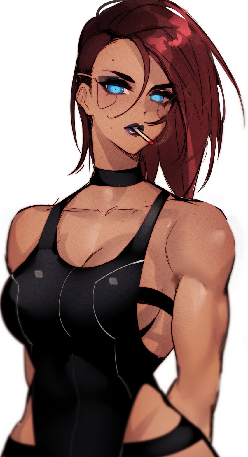 v and valerie (cyberpunk and 1 more) drawn by nsfwolf