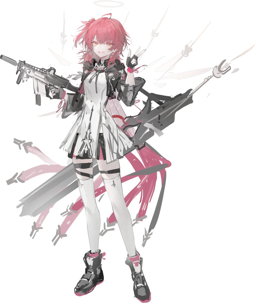exusiai and exusiai the new covenant (arknights) drawn by luozhou_pile