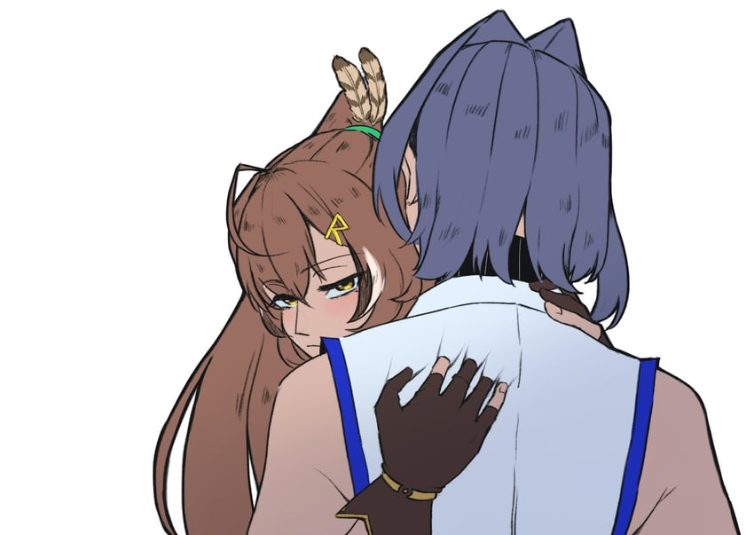 ouro kronii and nanashi mumei (hololive and 1 more) drawn by jjtri