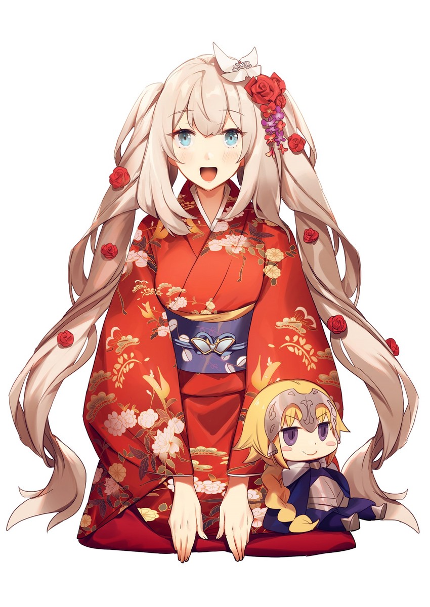 jeanne d'arc and marie antoinette (fate and 1 more) drawn by no-kan