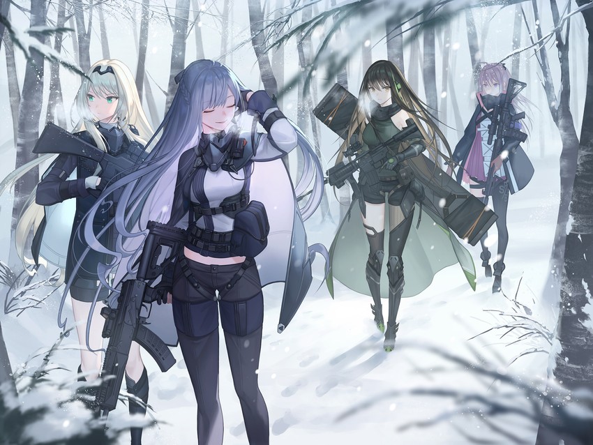 ak-12, an-94, m4a1, and st ar-15 (girls' frontline) drawn by mt_(ringofive)