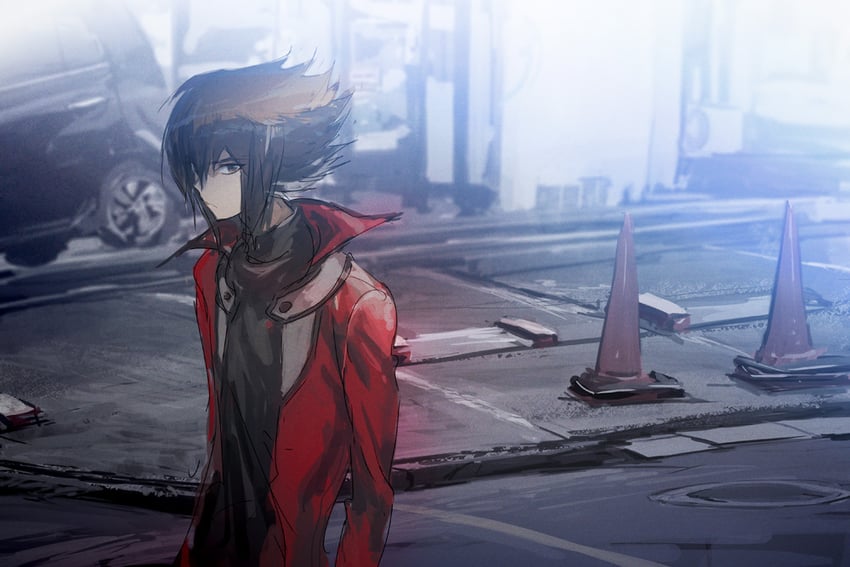 yuki judai (yu-gi-oh! and 1 more) drawn by moribuden