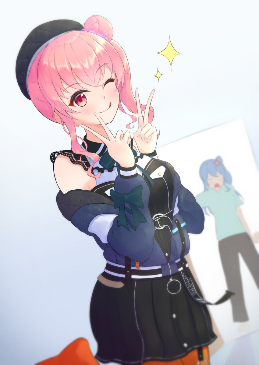 hoshimachi suisei and anemachi (hololive) drawn by typho