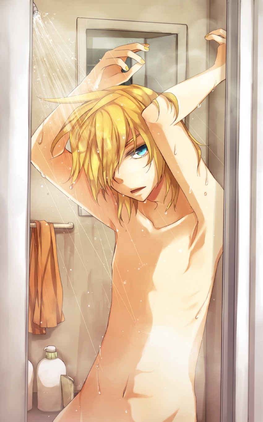 kagamine len (vocaloid) drawn by mukkun