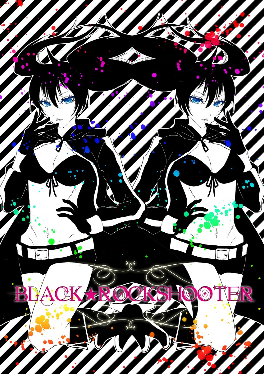 black rock shooter (black rock shooter) drawn by soga_(dirty69star)