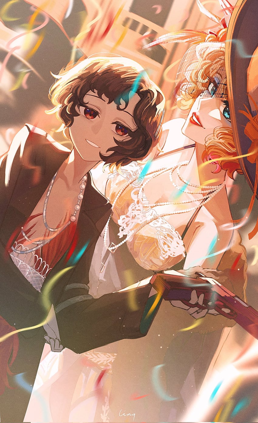 schneider and lady pearl (reverse:1999 and 1 more) drawn by ling_(chaaaaanhikari)