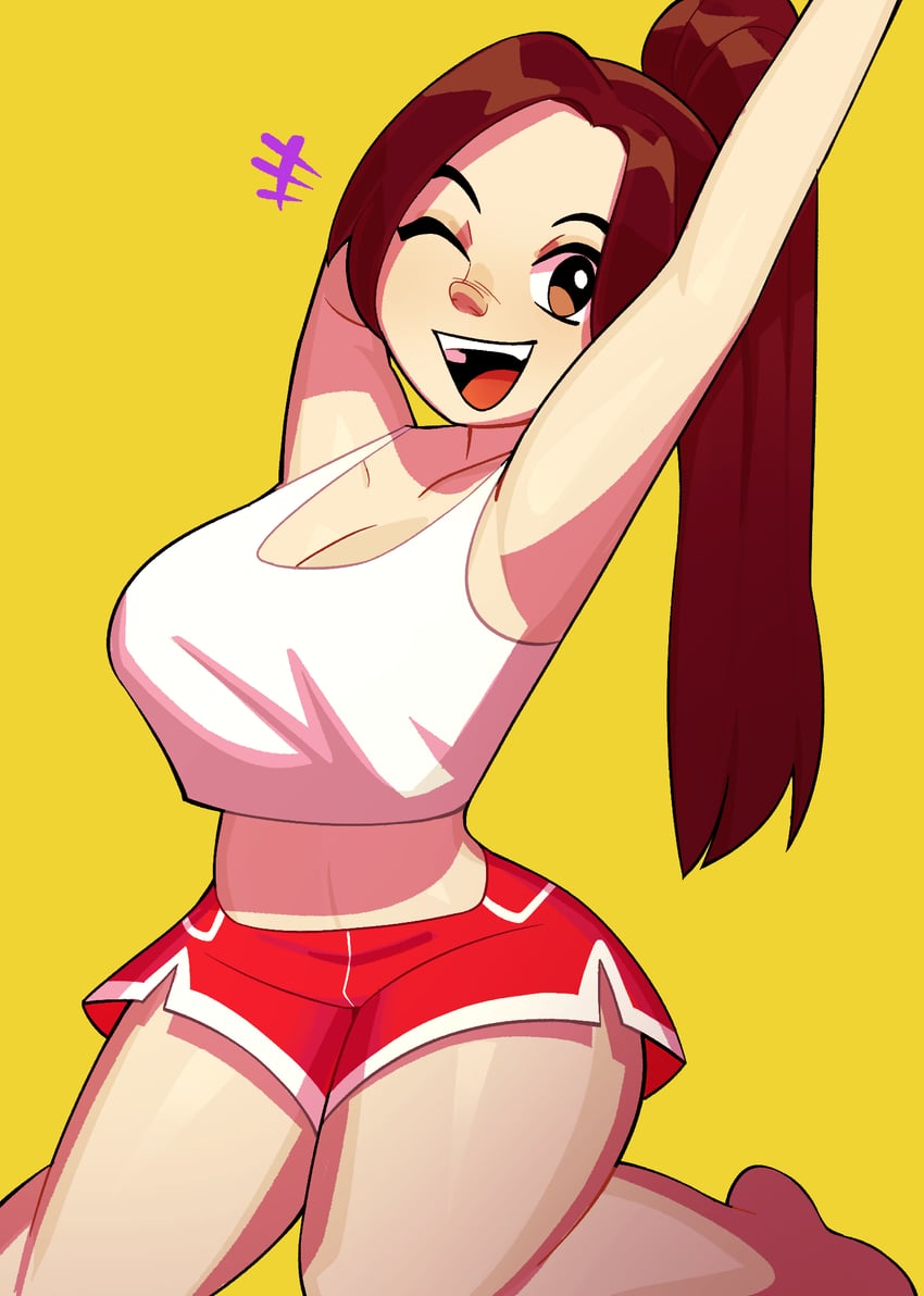 shiranui mai (street fighter and 3 more) drawn by fattcactus