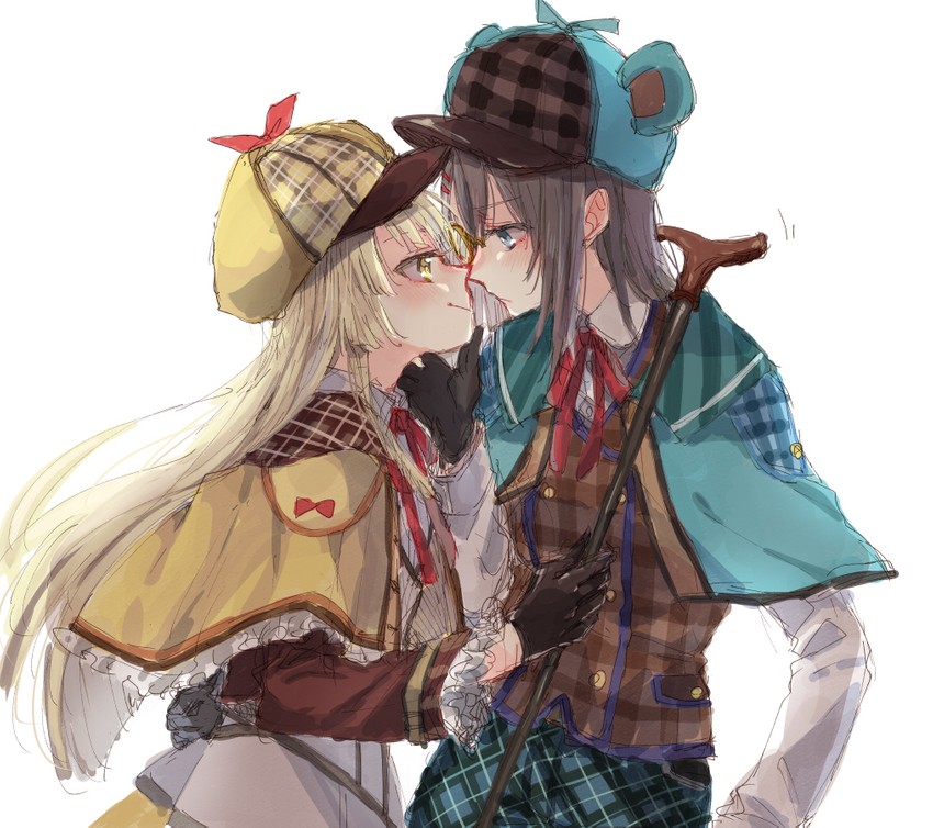 tsurumaki kokoro and okusawa misaki (bang dream!) drawn by tadano_kagekichi