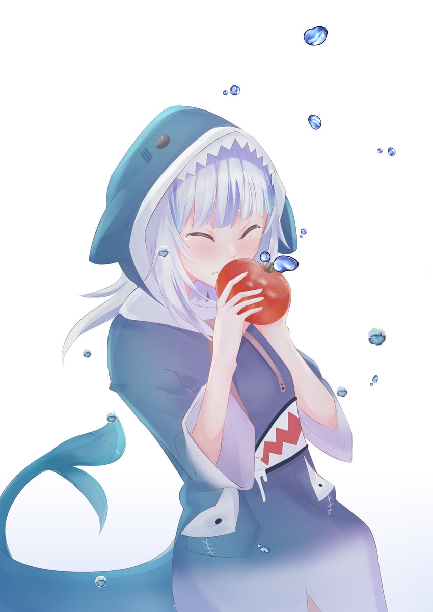 gawr gura (hololive and 1 more) drawn by coffeed17