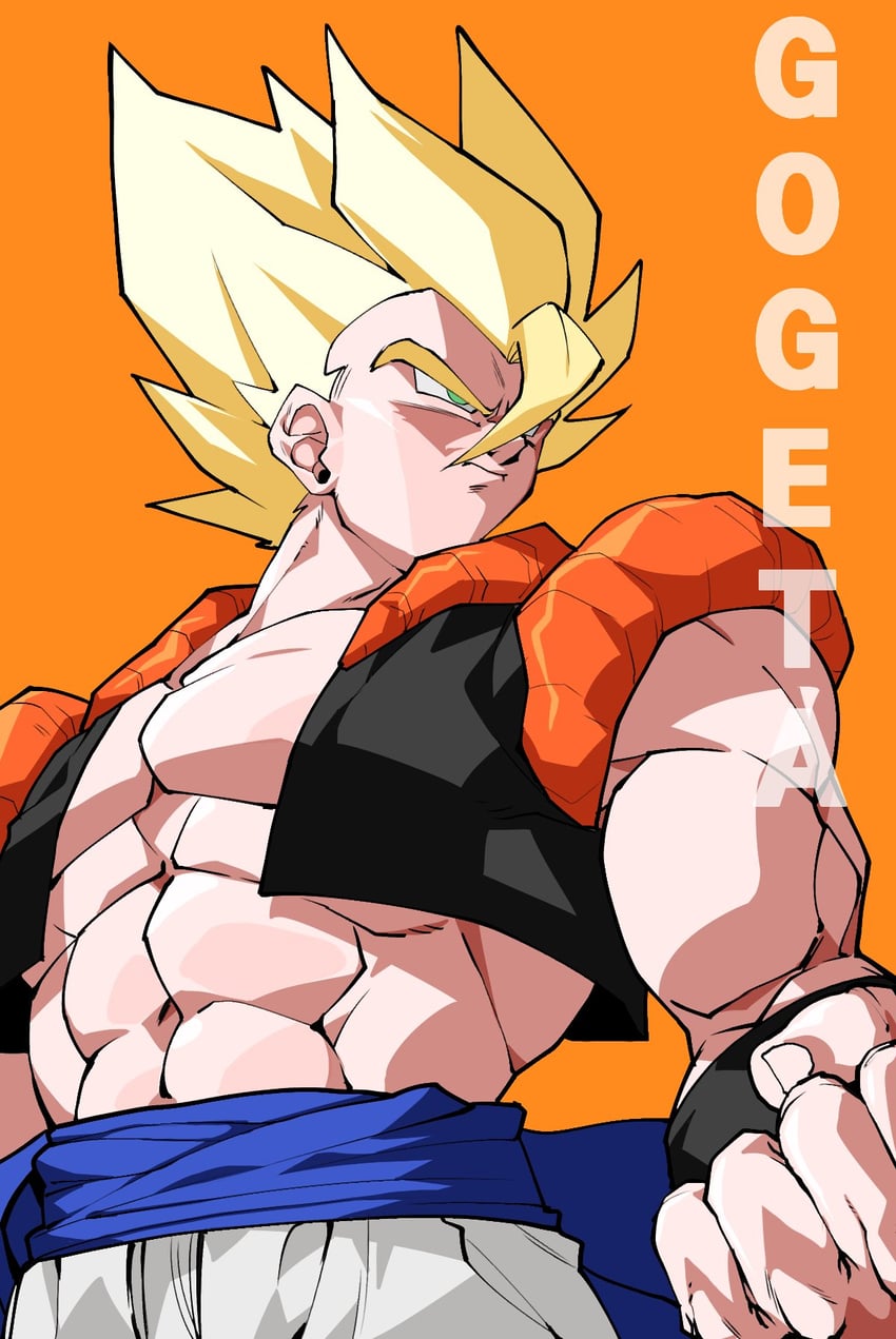 gogeta (dragon ball and 1 more) drawn by k.tomato