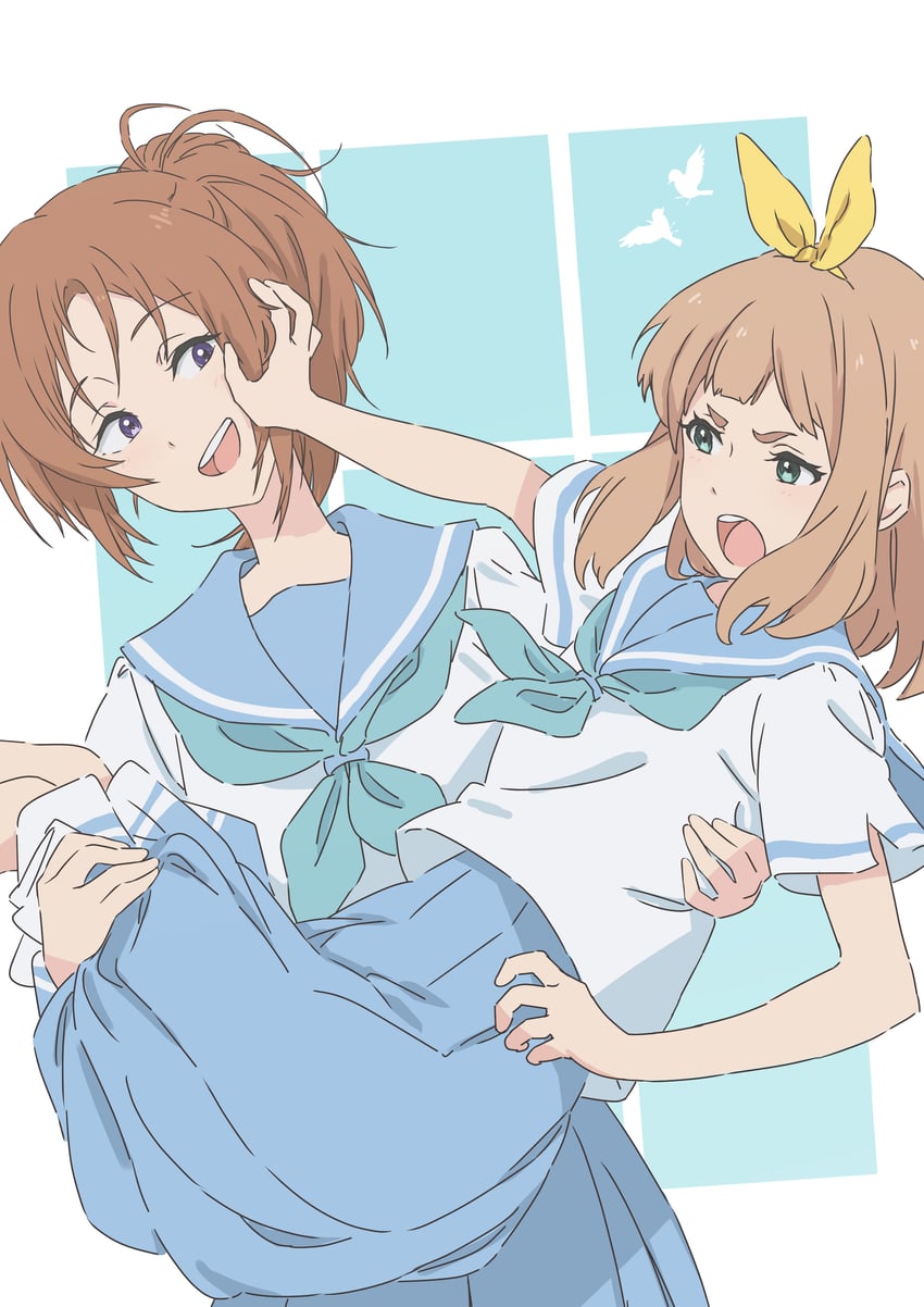 nakagawa natsuki and yoshikawa yuuko (hibike! euphonium and 1 more) drawn by asada7101